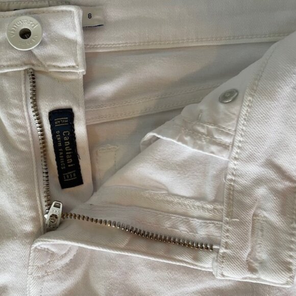 VINEYARD VINES Delaney Denim Mini Skirt White 8 - Picture 6 of 16